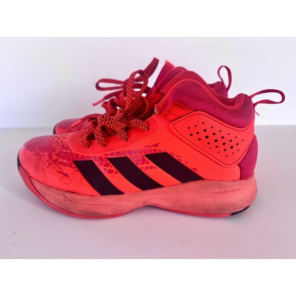 Adidas Orange Basketball Shoes - Cross Em Up 5k US 2.5 UK 2 - Picture 2 of 8
